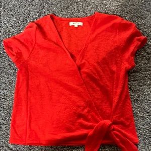 Madewell top with a tie